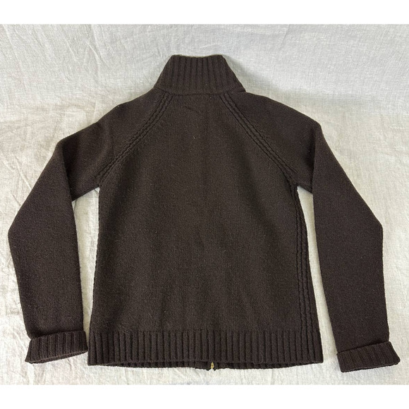 Ralph Lauren Lamb's Wool Long Sleeve Brown Turtleneck Sweater Size S - Picture 5 of 9